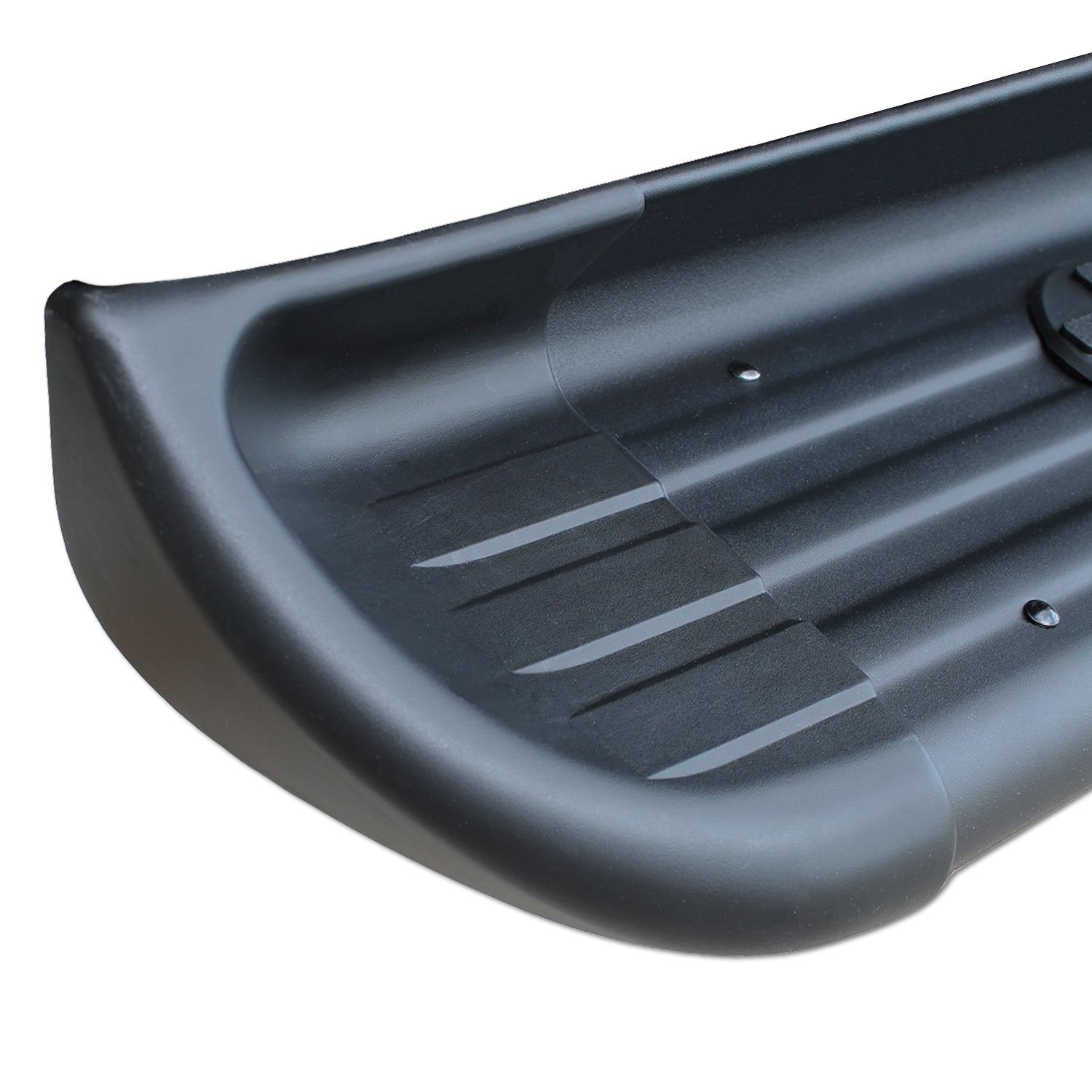 7in SSR Running Boards - Black Textured Stainless Steel